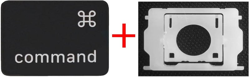 GRMTRV Replacement Individual Key Cap Hinge for MacBook Air 13'' 15'' M3 M4 A3113 A3114 A3240 A3241, 14'' 16'' Pro/Max M4 A3185 A3186 A3401 A3112 A3403 2024-2025 (Left Command) - Image 4